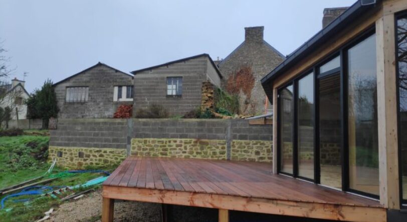 Fabrication et pose d'une terrasse en bois Cumaru